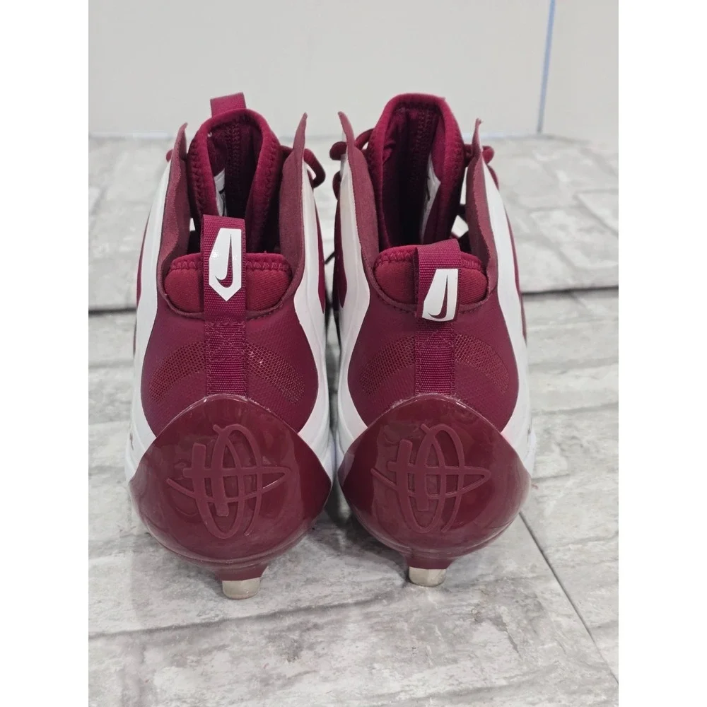 Nike Alpha Huarache Men's 13.5 Elite Metal Baseball Cleats Red 923428-612 Maroon